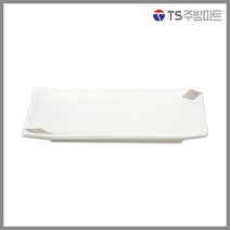 [돌산멜라민] 더블체크(백) - 사각접시 (업소용 식당용), (DS-7810)