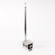 거꾸로타는 화목난로 펠렛 나무 난로 굴뚝 알루미늄 앰프 304 스테인레스 스틸 스토브, 은