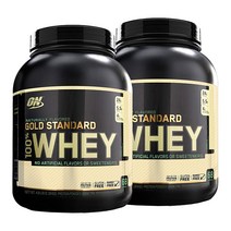 옵티멈뉴트리션 골드 스탠다드 웨이 프로틴 단백질 보충제 바닐라 글루텐 프리, 2개, 2.18kg