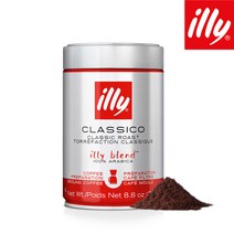 illy 일리커피 250g 원두(홀빈) 분쇄 중 11종선택, 일리250g 룽고필터(클라시코 필터) 분쇄커피