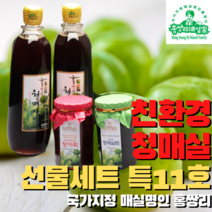 매실명인 홍쌍리 청매실농원 친환경 청매실 설 추석 선물 가족건강식 선물세트 매실장아찌 고추장장아찌 매실액 매실액기스 매실 원액 매실절임 청매실 친환경농법매실 명절선물 효도선물, 특11호, 원액2개입, 원액600ml 장아찌 220g 절임 250g