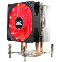 Cpu 방열판 팬 RGB 2 히트 파이프 3/4Pin Pwm 90mm 인텔 X79 X99 LGA 2011 2011-V3 Xeon E3 E5 쿨러, 04 red light 1Fan, 4Pin LGA2011