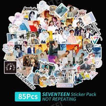 1+1 케이팝 스타 스티커 아이브 블랙핑크 BTS 트와이스 잇지 세븐틴 kpop, 세븐틴  85장