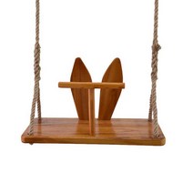 나무그네 등받이 셀프설치 로프 테라스 놀이터, B