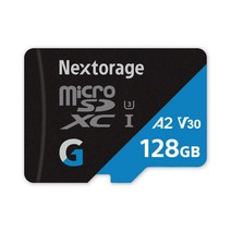 Nextorage 넥 스토리지 microSDXC UHS-I U3 V30 A2 메모리 카드 G 시리즈 128GB Switch(스위치) 동작 검증이 끝난 SD 어댑터 첨부 파일 복원 소프트 부속 5년 메이커 보증