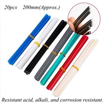 플라스틱용접기 PVC 배관 20pcs 용접봉 abspppvcppr 총 범퍼 수리 용접 용품에 대 한 용접 스틱, PP 레드