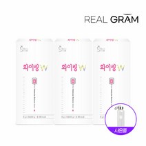 [KT알파쇼핑][리얼그램] 화이링워터W 석류맛 3박스(30회분)+보틀증정, 화이링워터W 3개