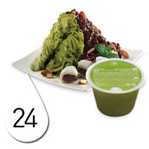 흥국 업소용스노우빙 녹차얼음샤베트300g 24개, 300ml