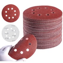 자동차창문수리 자동차창문수리도구 15Pcs 5 인치 125mm 8 홀 산화 알루미늄 건식 60 ~ 1200 그릿 후크 &, 06 180 Grit