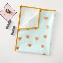 기저귀 교환대 갈이대 방수 재사용 가능한 아기 교체 매트 커버 기저귀 매트리스 신생아용 패드 플로울, 06 Blue lion