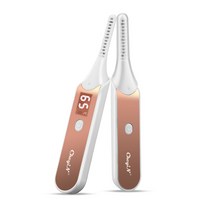 CkeyiN 가열식 속눈썹고데기 리얼컬링 히팅뷰러 아이케어 온도조절, 로즈골드