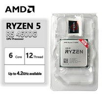 AMD Ryzen 5 4600G CPU 프로세서 새로운 3.7 GHz 6 코어 12 스레, 한개옵션0