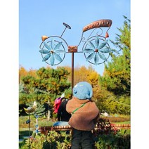 농사용 바람개비 정원용 장식용 행사용 야외용 철제, 컬러