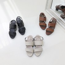 제이슈 지쎄수제화 천연양가죽 엘리니 슬링백 샌들 4.5cm