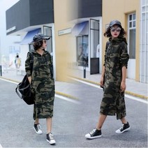 [FZ] F95502 앞지퍼 밀리터리 후드롱원피스 후드원피스 (FZ 428010EA )