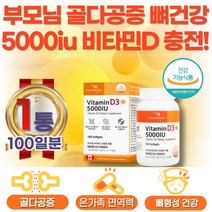 노년층 시니어 노인 지용성 비타민D3 캡슐 영양제, 1개