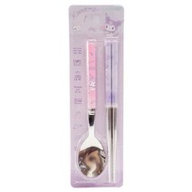 산리오 쿠로미 진공스텐심플 수저 아동 젓가락