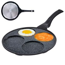 Orion Group 아이 소켓 지름 27 cm | 4 계란 프라이팬 | 가스 크레이프 팬 | 인덕션용 논스틱 코팅 -23299