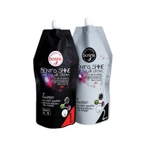 보스닉 벤토 샤인 헤어 컬러크림 500ml 염색약, 흑갈색