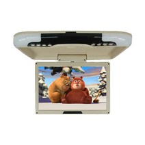 차량 천장 모니터 자동차 TV 12.1 인치 지붕 마운트 디스플레이 멀티미디어 TFT LCD 자동차 모니터 비디오, 01 Beige