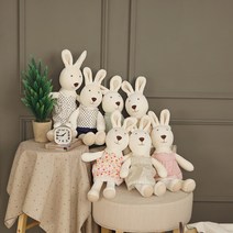 화음베베 오가닉 토끼인형 애착인형 7종, 레드 플라워