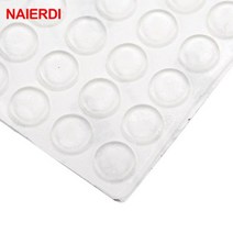 NAIERDI 50 그레인 도어 스토퍼 실리콘 고무 주방 2.2MM 두께 직경 10MM 캐비닛 자체 접착 스톱 댐퍼 버퍼 패드, 보여진 바와 같이