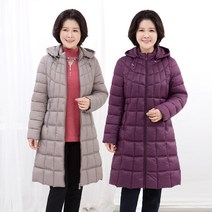 엄마옷 모슬린 후드롱 웰론 패딩점퍼 JP010203마담 미시옷 50대 중년여성의류 60대 엄마옷 빅사이즈 할머니옷 여성옷