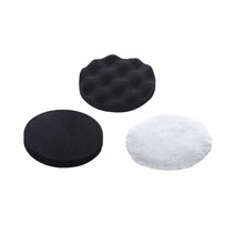 레오네 무선 미니 자동차 광택기 휴대용 가변 속도 샌더 왁싱 기계 브러시와 연마 기계 빠른 충전, 02 3Pcs Buffing Pad Set