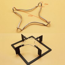 파이어피트 원형석쇠 집에서불멍 드럼통화로 불멍스테인레스 스틸 가스 스토브 예비 냄비 홀더 1 개 요리