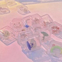 악세사리 미니 투명 사각 케이스 DD-12098, 단품