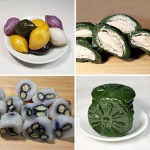 오색송편 모시잎송편 콩송편 세트 (각각 1kg) 영광 모시개떡 (500g) 냉동 송편 선물, 송편세트6 (오색1 콩송편2)