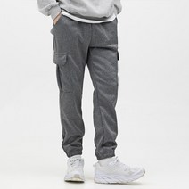 스타일에스 남성 여성 기모 안감 보카시 건빵 카고 밴딩 조거 팬츠 겨울 트레이닝 바지