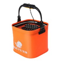 EVA 방수 접이식 낚시 두레박 4종, 오렌지