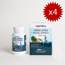 헬스피아 고농축 초록입홍합 1000mg 100캡슐, 4개