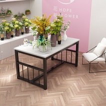 꽃집작업대 대리석 꽃가게 꽃꽃이 검사대 포장 작업, 꽃집작업대 길이 140x폭 80x높이 75cm