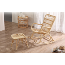 라탄흔들의자 북유럽 등나무 흔들의자, 흔들의자+스툴