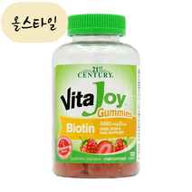 21세기센트리 비타조이 비오틴 구미 5000mcg 딸기맛 120베지구미 비오틴젤리, 120정, 1개