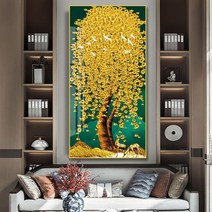 현관 사무실 돈들어오는 금전수 그림 보석십자수 재료, 80x180cm