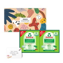 프로쉬(Frosch) 식기세척기용 세제 선물용, 그린레몬, 30타블렛 x 2개