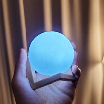 인테리어소품 LED 보름달 무드등 화이트&옐로우, 옐로우12cm