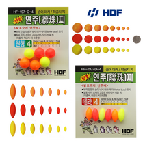 HDF 해동 만능 연주찌 발포찌 원형 마름모형 학공치채비 송어마커 목줄찌, 원형 10호