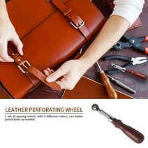 Diy 가죽 공예 키트 간격 도구 3/4/5/6mm 오버 스티치 라인 마킹 휠 기어 룰렛 leathercraft 간격 재봉 도구