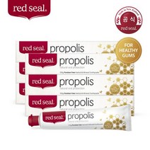 [레드씰] Red Seal Propolis 토탈케어 프로폴리스 허브추출물 대용량 치약 160g, 4개입