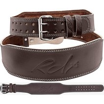 RDX 역도 벨트 가죽 4인치, Medium, Brown