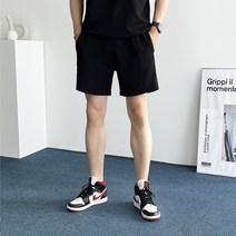 데일트 남자 링클프리 여름 밴딩 스판 4부 반바지