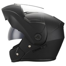 [바이저헬멧변색] DAYU 오토바이 헬멧 시스템 헬멧 오픈 페이스 풀 페이스 헬멧 듀얼 썬 바이저, A무광 블랙