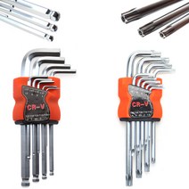 육각렌치 별렌치 9종 L렌치 볼렌치 볼타입, 별렌치9종(대)