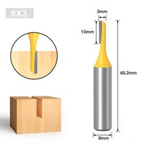 산업용 1Pcs 8mm 생크 스트레이트 나이프 라우터 비트 목공 커터 3/6.35/10/12.7/16mm 커팅 직경, 01 8 3