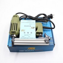 타카 총 건 수동 충전실 가정용 타커 후크 목공용 일회용 이중용 네일 스테이플러 건 프레이밍 타커 전기 스테이플러 스트레이트 네일 건 220-250V 1750W 전원 목공, 협력사, 초록