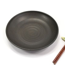 [B1P] 옹기접시 26cm 원형접시 부페접시 보쌈접시 옹기그릇 / 큰접시 26cm접시 파티접시 한식접시 생활옹기 ( B1P / 30102EA ), 본상품선택, 본상품선택